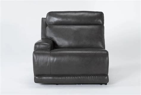 Chanel Grey Power Left Arm Facing Recliner with Power 